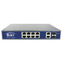 Load image into Gallery viewer, D-NET 8 PoE Port +2 SFP Port Network Switch, Commutator, PoE (DN-POE-33108PF)