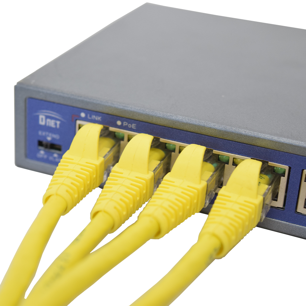 Switch de rede D-NET 8 portas PoE +1 porta UPLink Port, Comutador, PoE (DN-POE-31008PL)