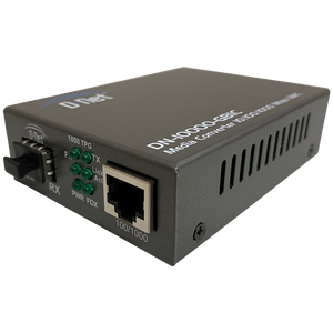 D-NET Conversor de mídia Ethernet, Multimodo Dual LC Fiber, Módulo SFP para 10/100/1000 Base-T (550m), (DN-10000-GBIC)