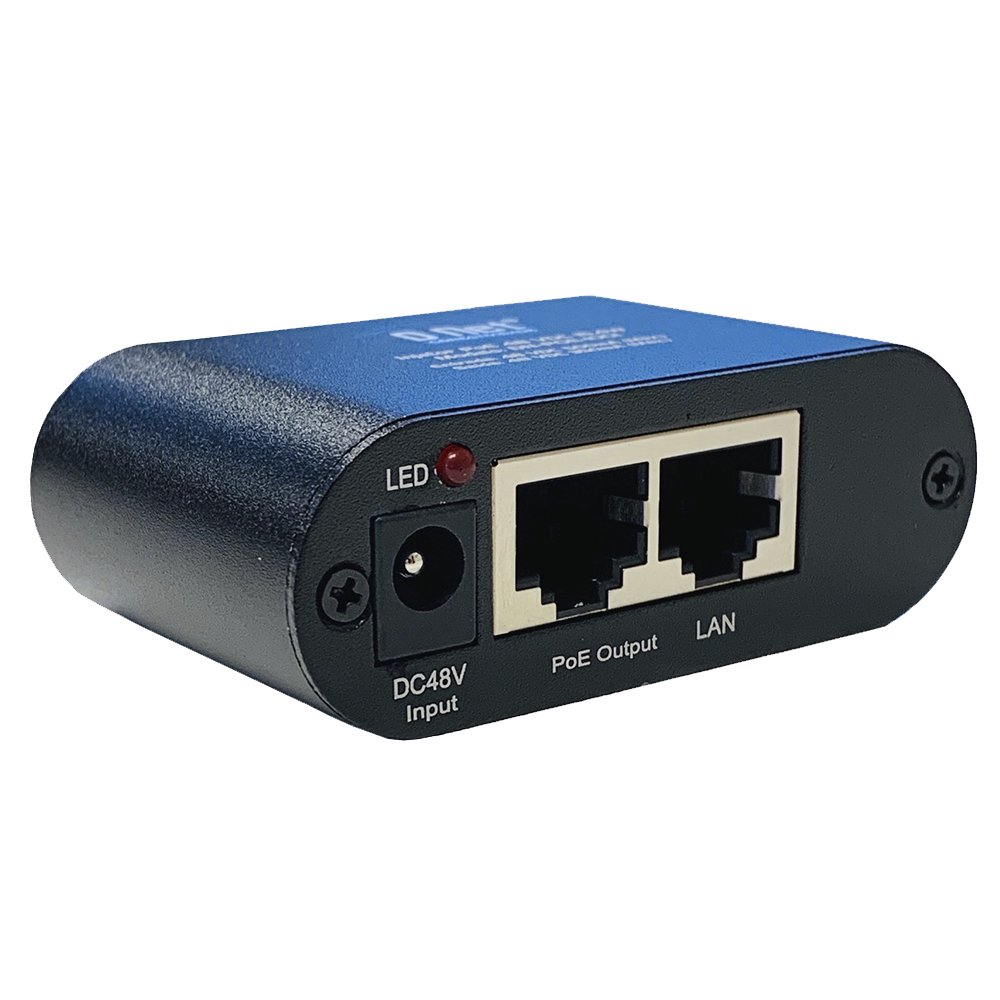 D-NET Injetor PoE (Power Over Ethernet), Alimenta Dispositivos em até 100 M (328 Ft.), 15,4 Watts (DN-POE-1001)