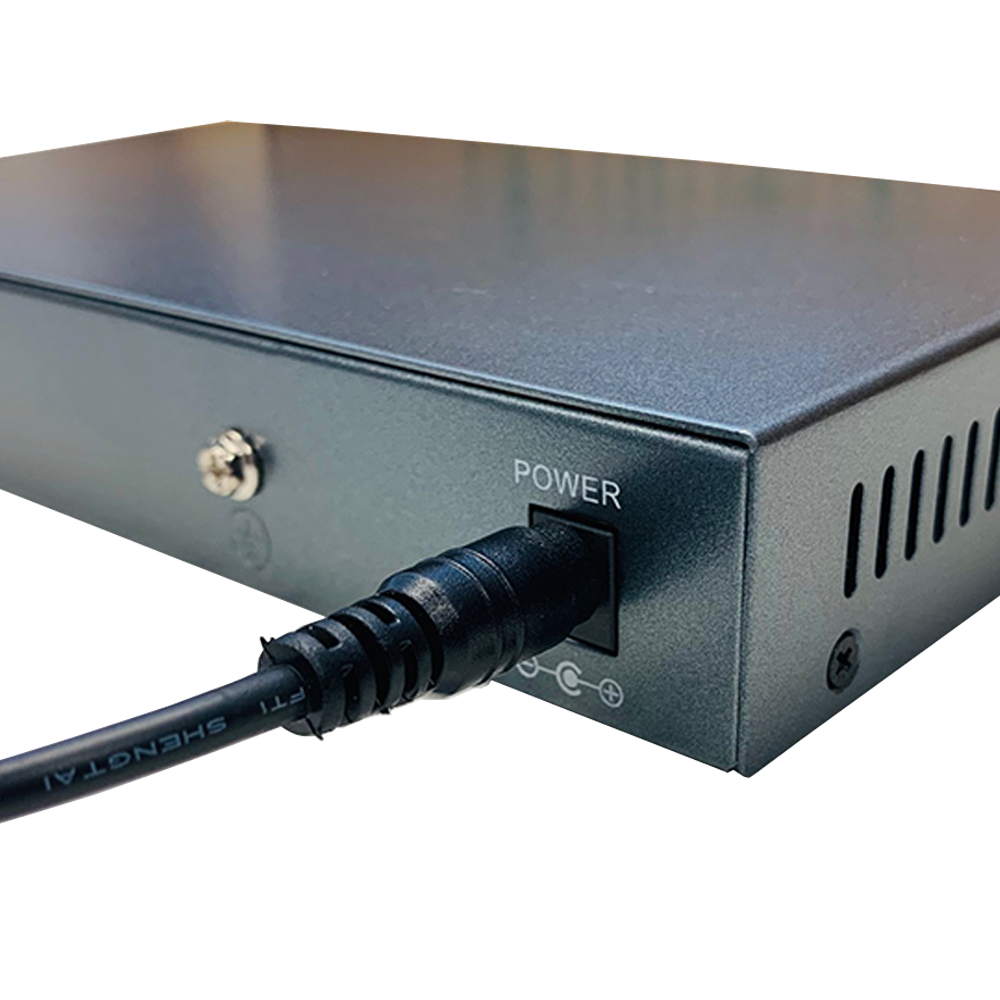 Switch de rede D-NET 8 portas PoE +1 porta UPLink Port, Comutador, PoE (DN-POE-31008PL)