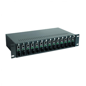 D-NET Chassi de 14-Slots para Conversores de Mídia (DN-MCC0214), rack montável de 2U