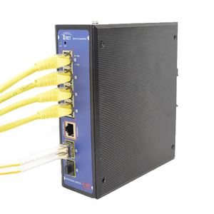 D-NET 4 Port Gigabit Ethernet Network Industrial Switch, Commutator, PoE (DN-IPS-33064PFM)
