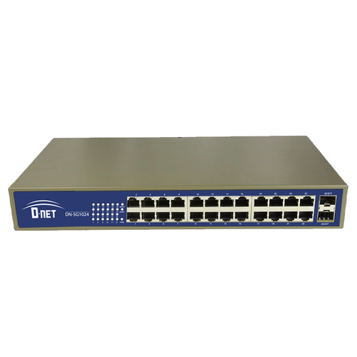 D-NET 24 Port Gigabit Ethernet Network Switch, Commutator, Non PoE (DN-SG1024)