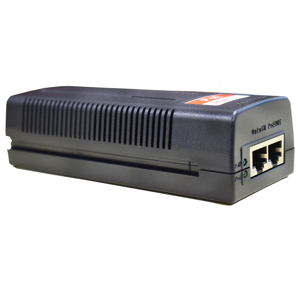 D-NET Power Over Ethernet (PoE) Injector, Powers Devices up to 100 M (328 Ft.), 30 Watts (DN-POE-1001-30W)