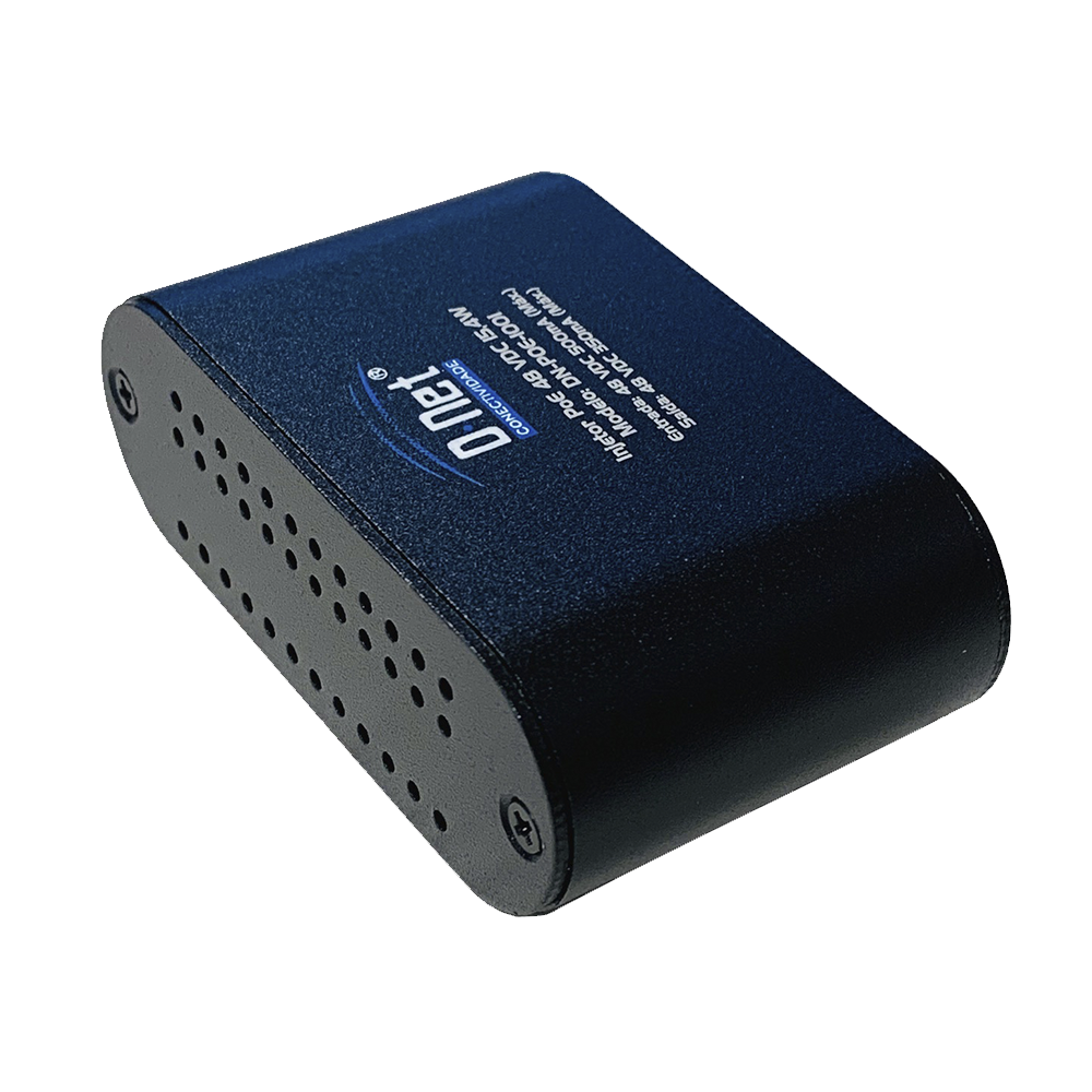 D-NET Power Over Ethernet (PoE) Injector, Powers Devices up to 100 M (328 Ft.), 15.4 Watts (DN-POE-1001)