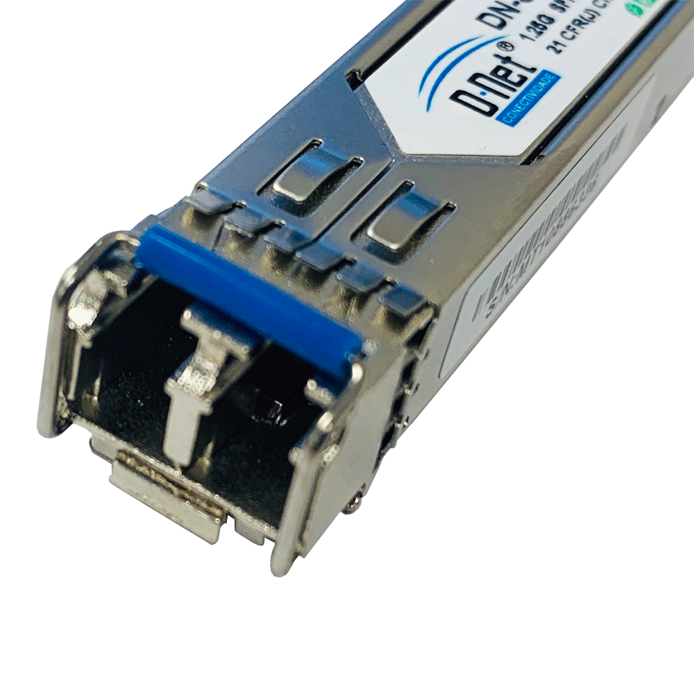 D-NET Gigabit SFP Module, LC Fiber Connector, Multi-Mode, Mini-GBIC, Up to 550 Meters (1800 ft.), (DN-SFP-SX)