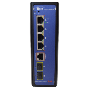 D-NET 4 Port Gigabit Ethernet Network Industrial Switch, Commutator, PoE (DN-IPS-33064PFM)