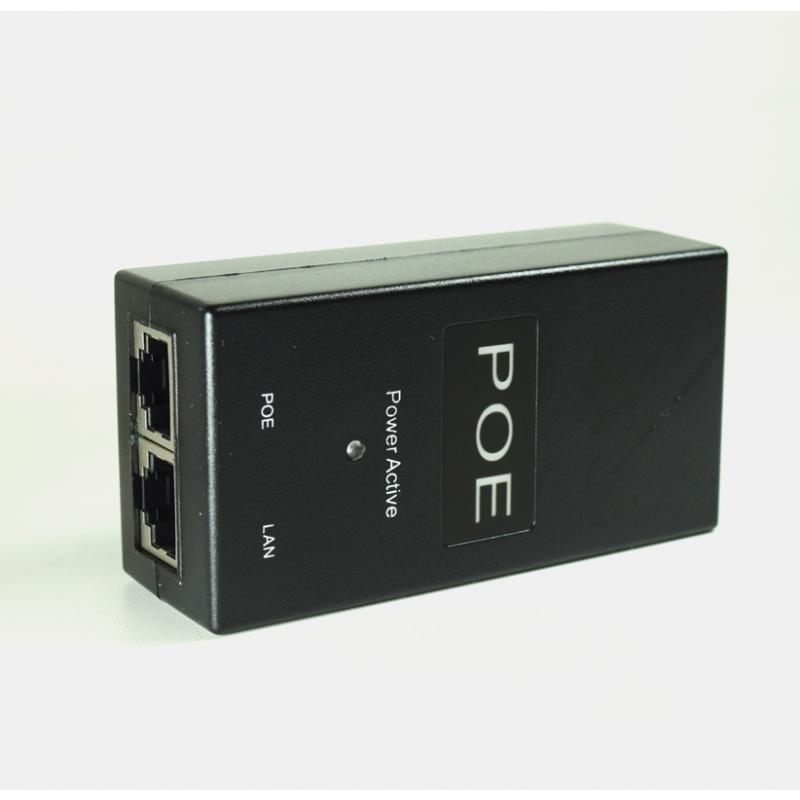 D-NET Power Over Ethernet (PoE) Injector, Powers Devices up to 100 M (328 Ft.), 24 Watts (DN-POE-1001-24V)