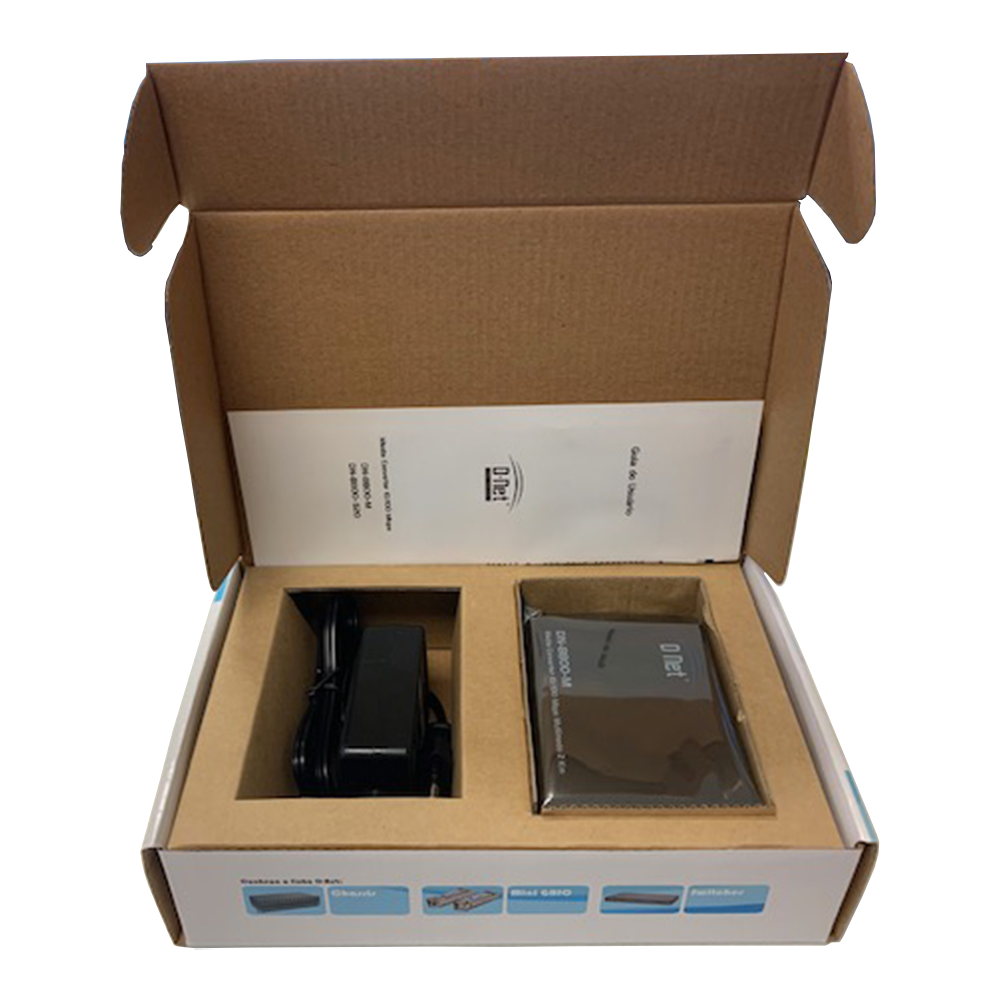 D-NET Ethernet Media Converter, Single Mode LX Fiber, 10/100/1000 Base-T (550 Meters), (DN-10000-M)